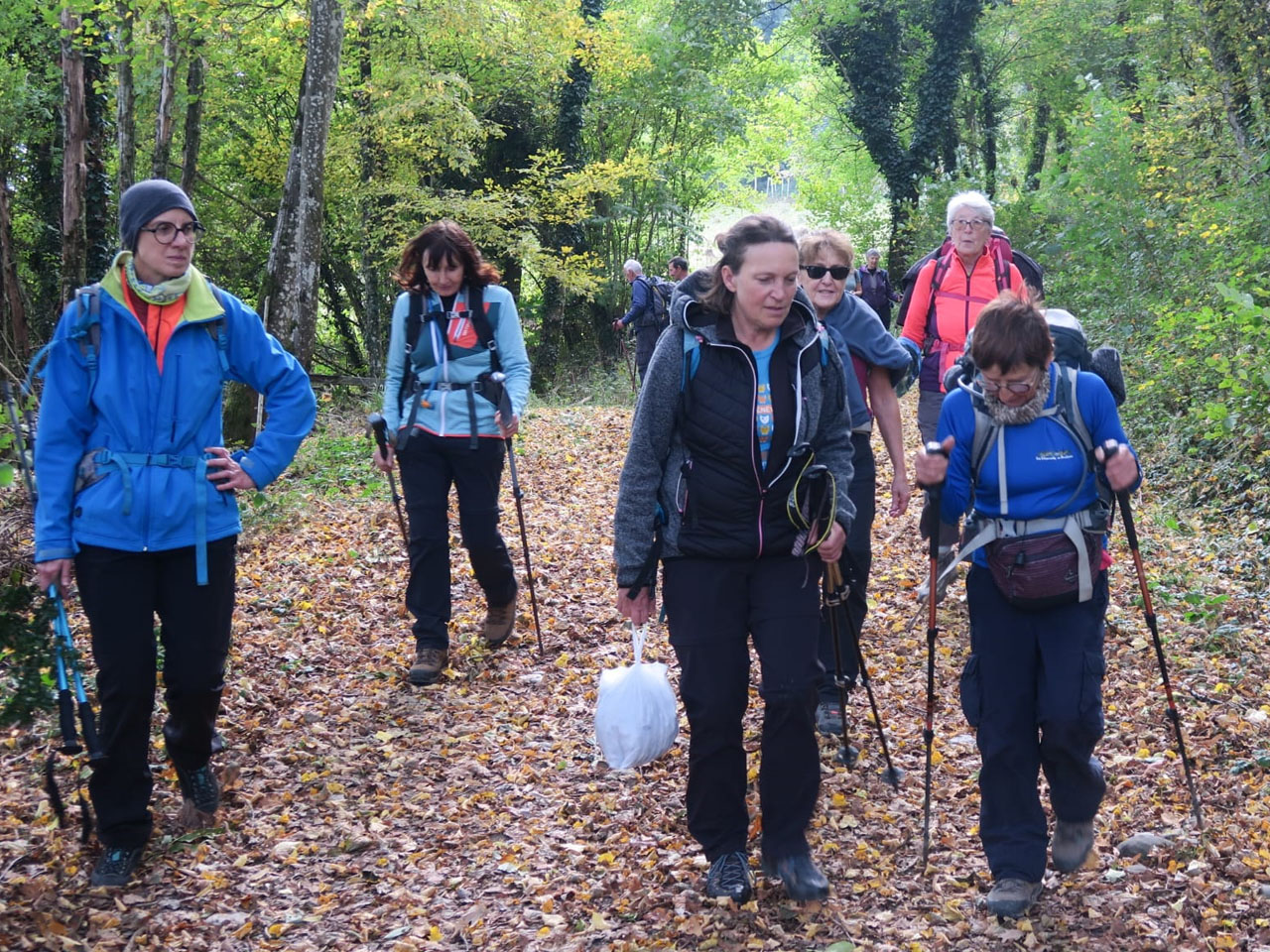 Le sac plein de châtaignes